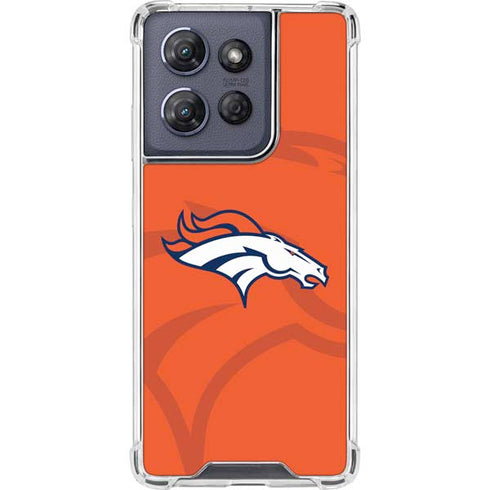 NFL Denver Broncos Double Vision Moto G Play 5G (2025) Clear Case